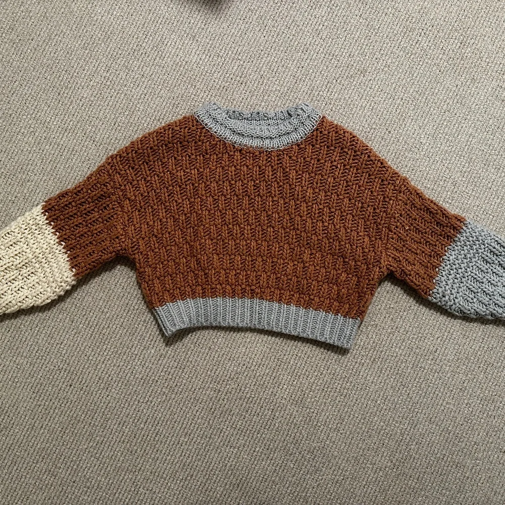 Universal threads chunky cropped knit sweater - Picture 1 of 7